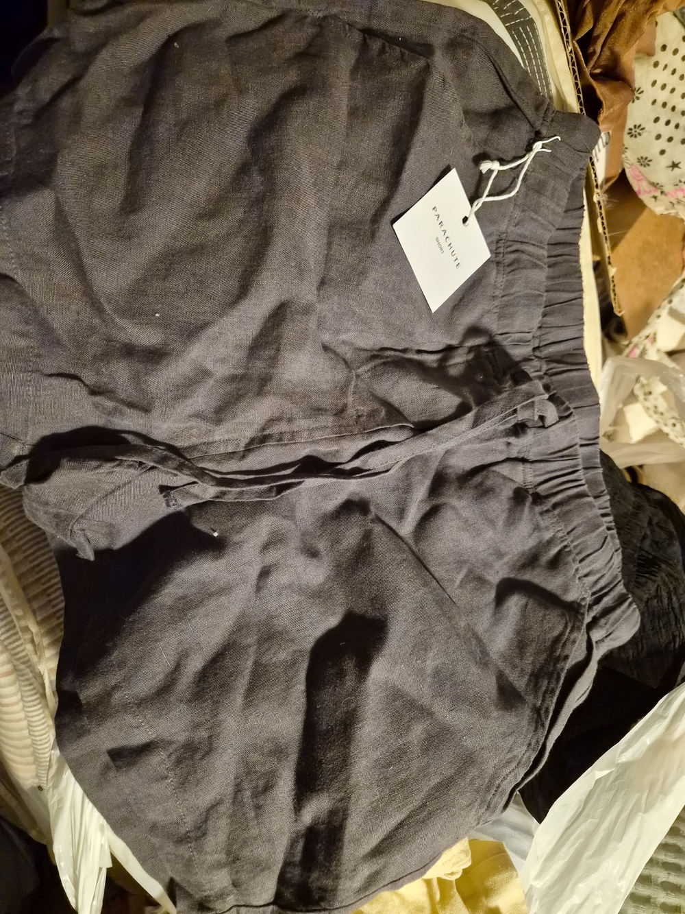 Parachute Linen Shorts Coal
